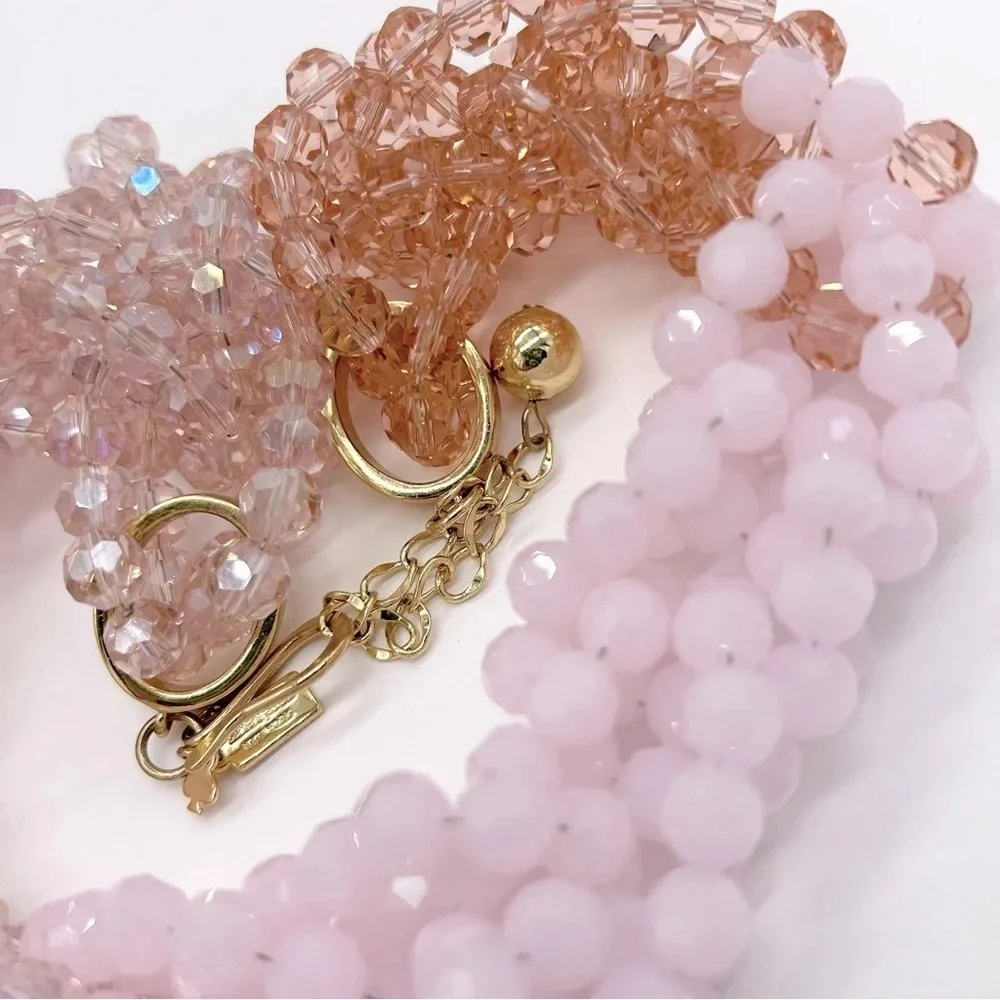 Kate Spade The Bead Goes On Pink Beaded Necklace